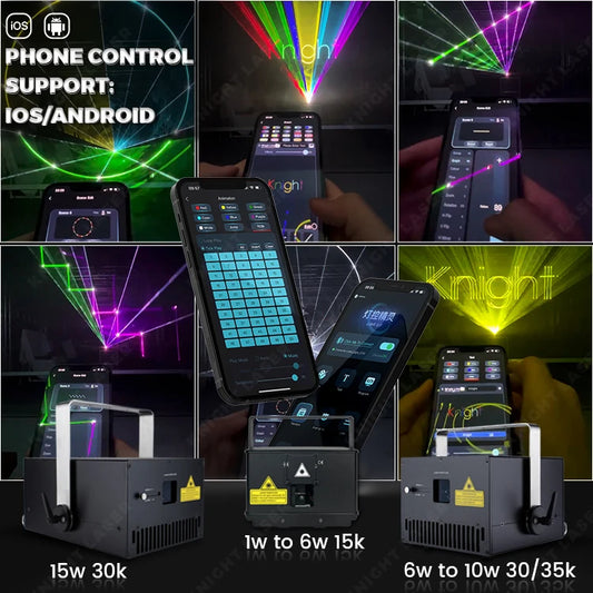 1w 2w 3w 5w 6w 8w 10w 15w Professional Phone App Control Full Color 3d Animation Disco Stage Rgb Indoor Dj Laser Lights Show-0