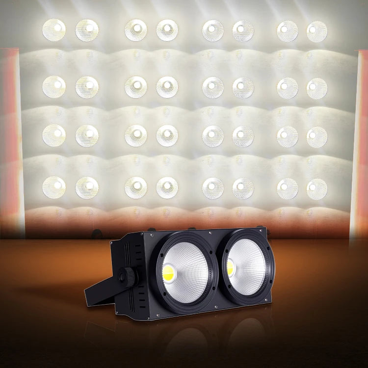 2X100W 2 Eyes Led Dmx Cob Audience Blinder bar Stage Strobe Light-2