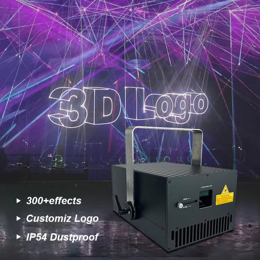 Dmx 512 10w Rgb Full Color Laser Dj Disco Laser Light Stage Projector-0