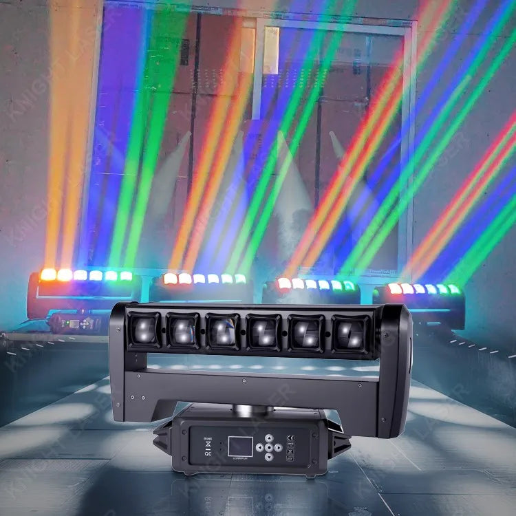 6x30w Double Sided Rgb Moving Head Led Party Beam Strobe Light-0