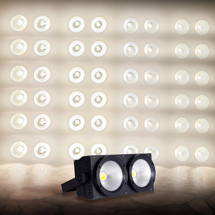 2X100W 2 Eyes Led Dmx Cob Audience Blinder bar Stage Strobe Light-1
